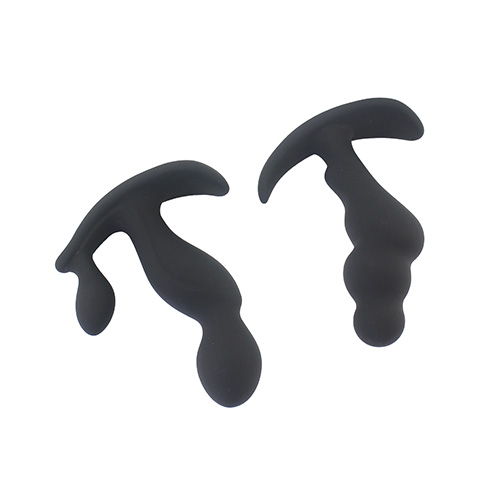 LA19001RC Wholesale Silicone Vibrating Butt Plug with Remote Black2