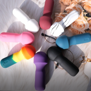 mini mushroom colorful vibrator massager sex toy
