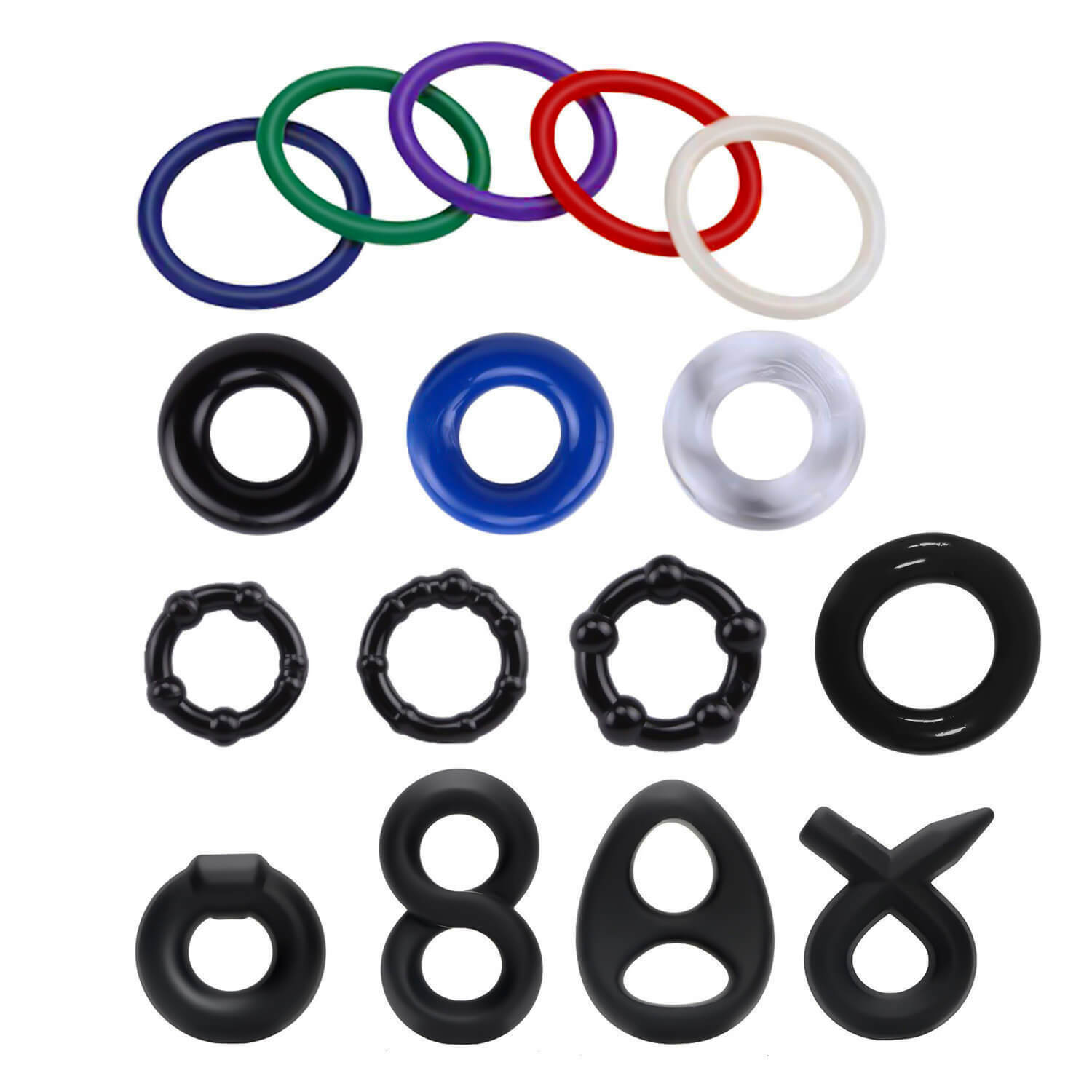Cheap Cock Rings black red white